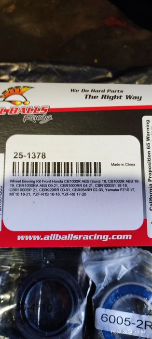 Продам набор сальников и подшипников колёс на хонду, ямаху. Honda Yama