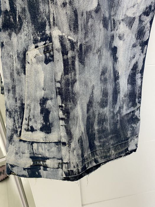 Джинсы клеш с принтом варенки