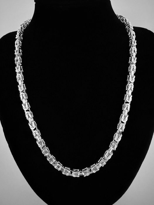 Srebrny Łańcuszek splot Królewski 55 CM 98 GRAM ! PR. 925 Okazja !