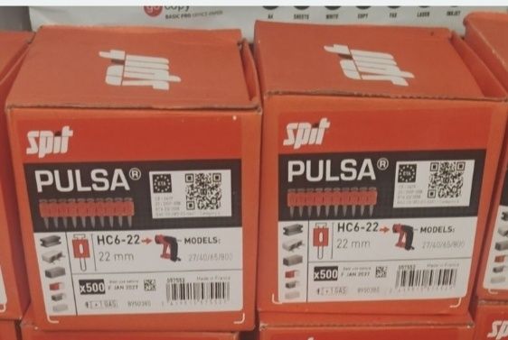 Gwoździe Spit Pulsa 22 mm z gazem