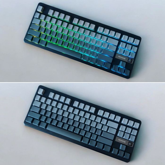 Бездротова RGB механічна клавіатура Mchose G87 10000mAh, 87%+роллер