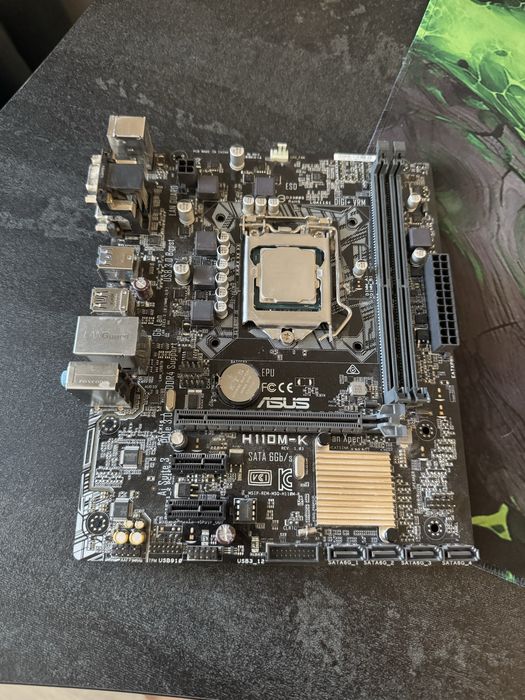 Asus h110m-k материнська плата + g4620
