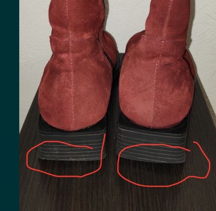 Ботфорти з натуральної замші 39 р.