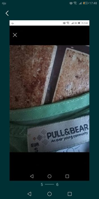 Bluzka cytrynowa. Pull & bear