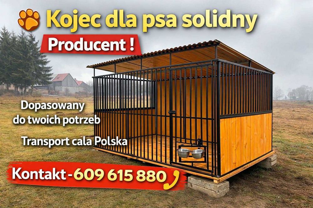 TRWAŁY_kojec dla psa-solidny,mocny