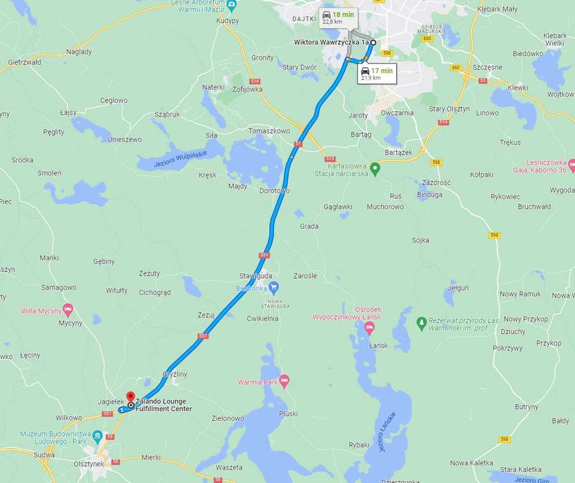 Noclegi i pokoje Olsztyn – tanie kwatery blisko centrum ok 200 miejsc