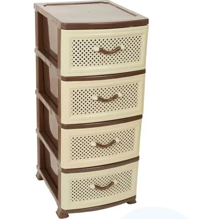 Пластиковый кoмод, шкaфчик тумбa на 4 яруса и более