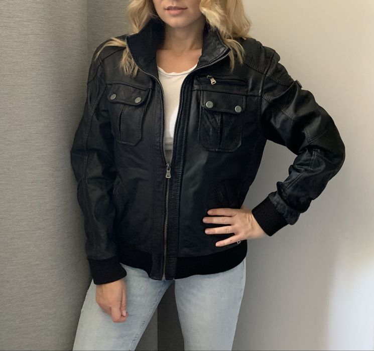 Gipsy by Mauritius skórzana kurtka ze skóry naturalnej y2k