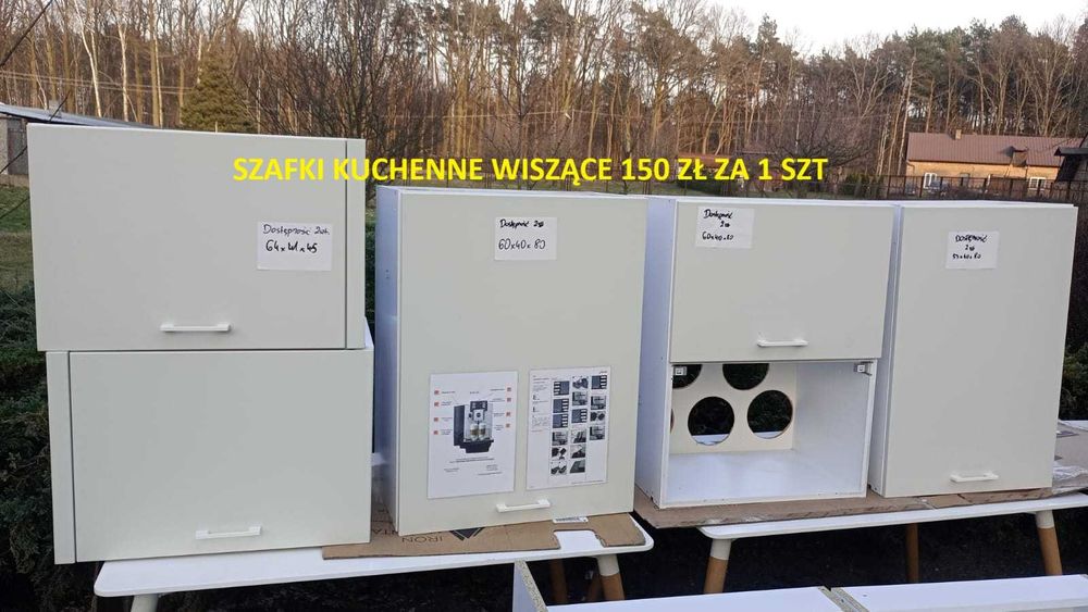 Szafka kuchenna  wisząca 60x80 biała szafki kuchenne biuro dom kuchnia