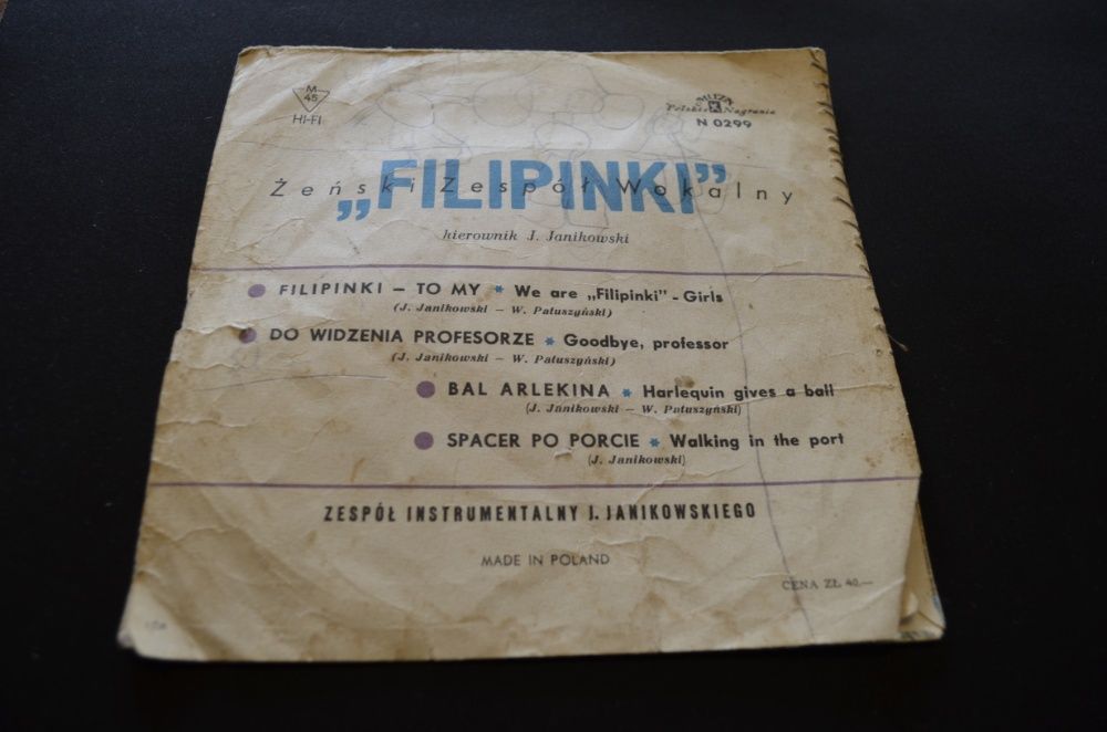 Filipinki - Filipinki to my Do widzenia profesorze - winyl