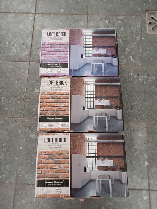 Kamień dekoracyjny Stone Master LOFT BRICK biały 3 x 0,56 m2
