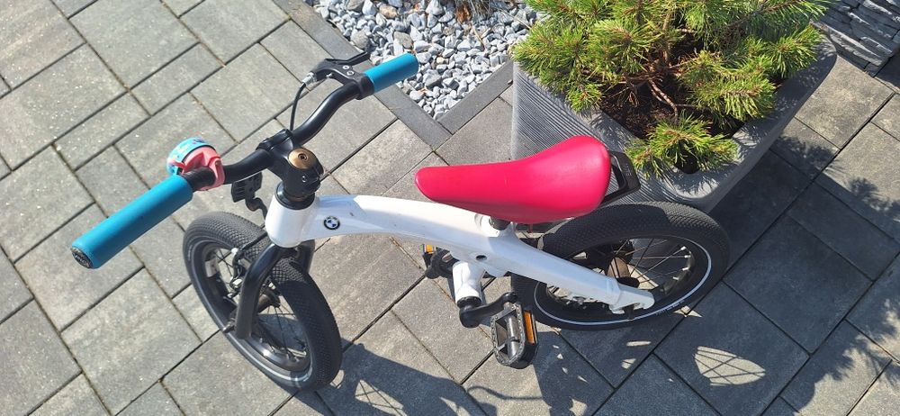 Rowerek dziecięcy BMW Kidsbike 14" 2W1 biały