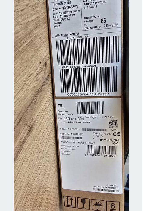 Dell Inspiron 3520-2055 – stan idealny, jak nowy!