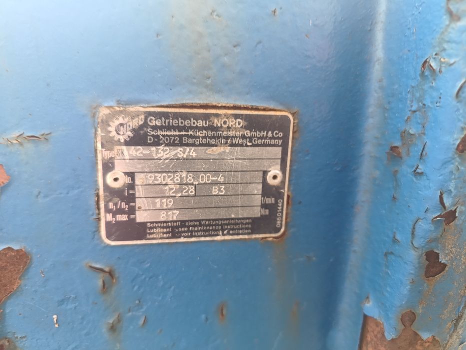 Łuparka świdrowa 5,5kW z motoreduktorem