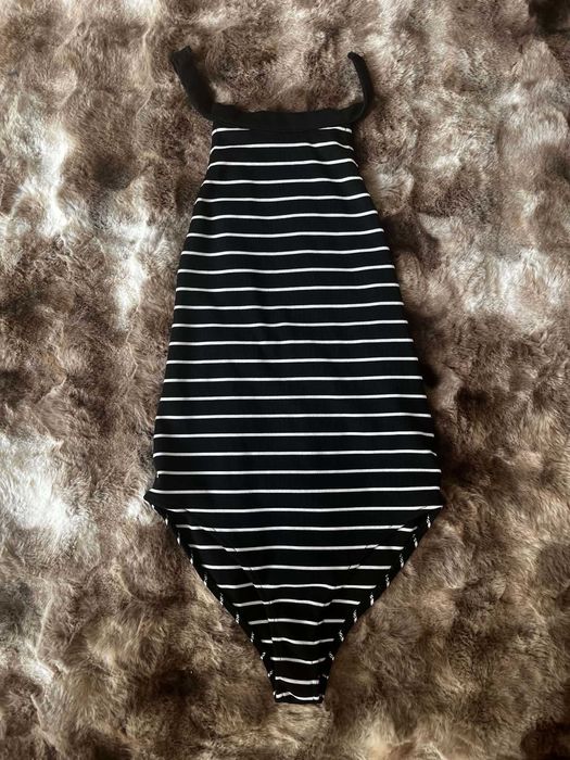 Zara Body w paski granatowo białe S