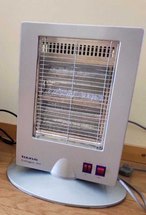 Aquecedor em funcionamento