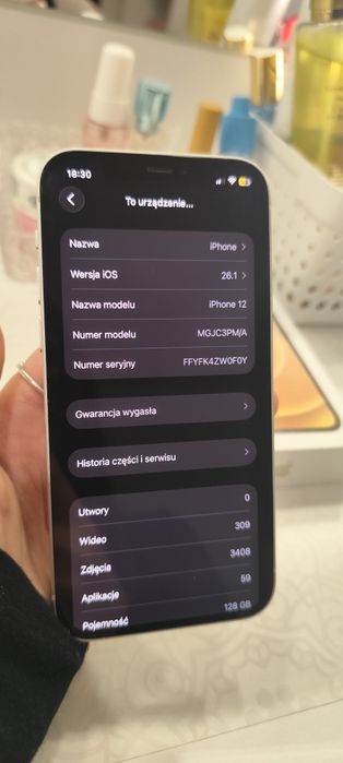 iPhone 12 128 gb white biały 77%  bateria stan jak nowy  + 7 etui