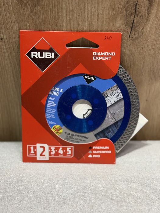 Rubi zestaw tarcz 125 gres, plytki