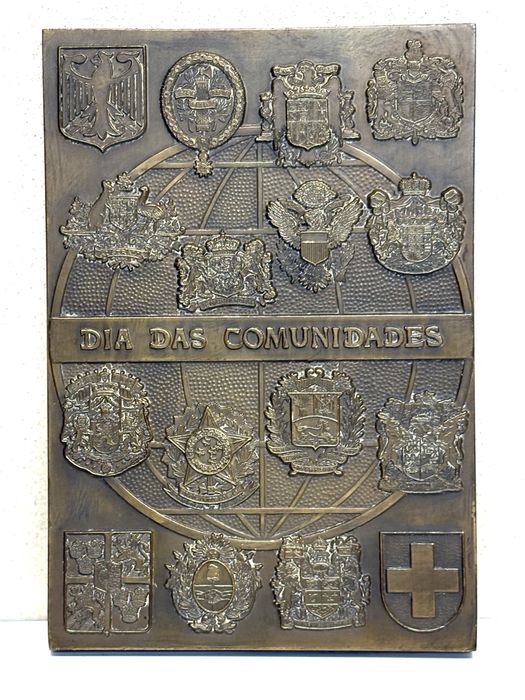 Antigas medalhas comemorativas em bronze Camões 1580 até 1980
