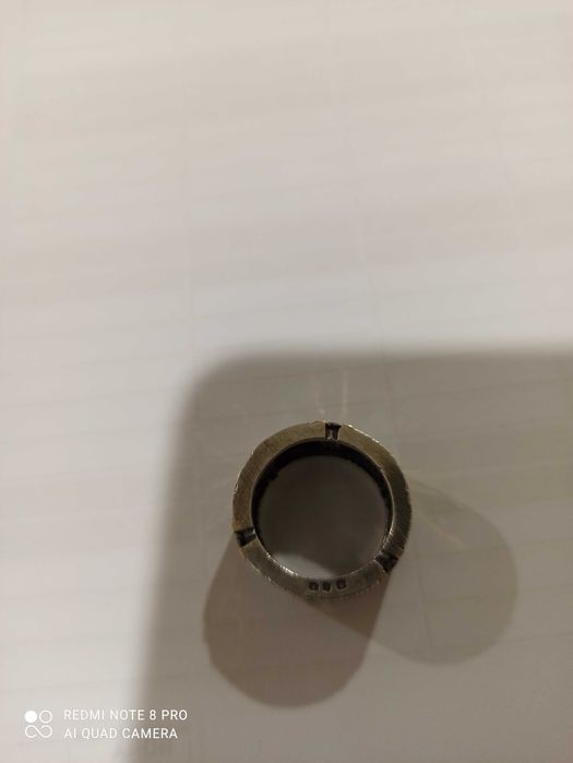 Anel Prata e ouro com Pedras topázio