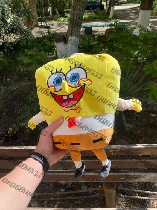 Іграшки із мультфільму спанч боб 35-40 см , губка боб , патрік