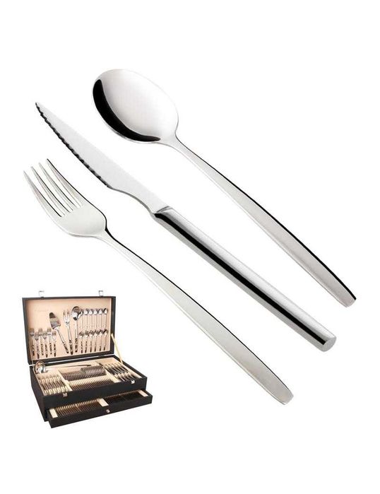 Faqueiro em Inox completo para 12 pessoas