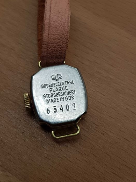 *GUB *Glashütte* koktajlowy damski zegarek biżuteryjny