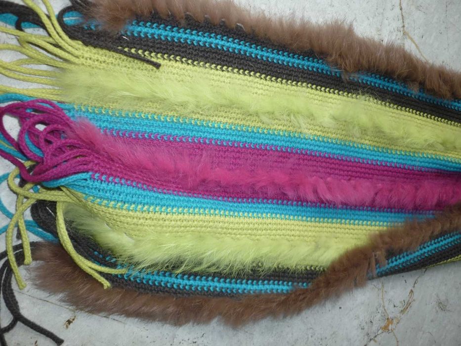 Codello piękny szal z futerkiem