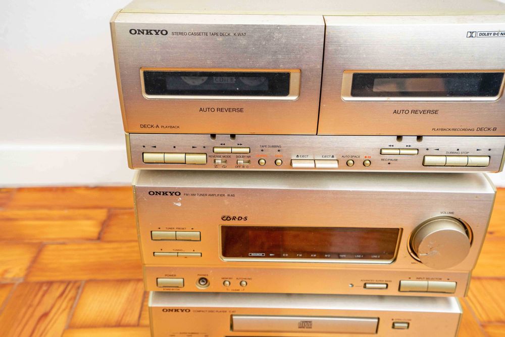 Aparelhagem onkyo em 3 modulos