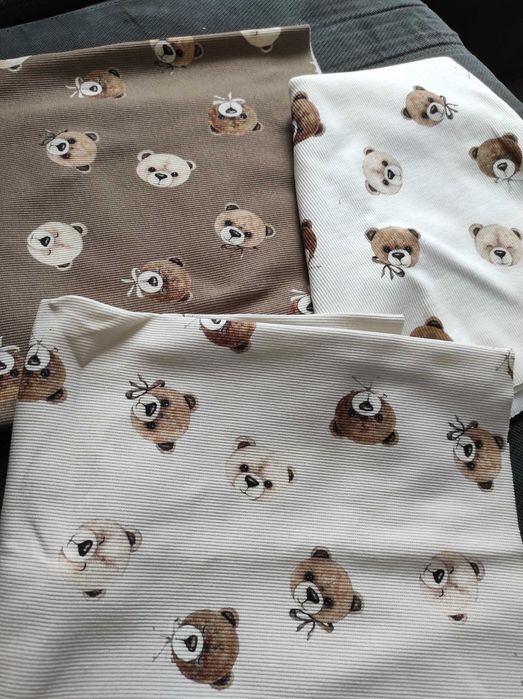 Na wymiar Opaska wiosenna miś prosta przeplatana pin up kokarda prążek