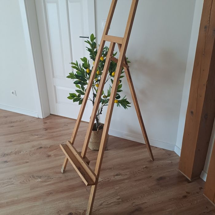 Duża sztaluga drewniana wys ok 160cm