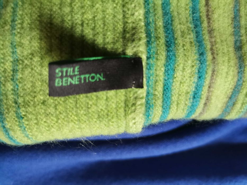 benetton sukienka wełniana granatowa rozmiar s