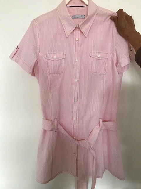 Camisa Riscas Rosa como NOVA L