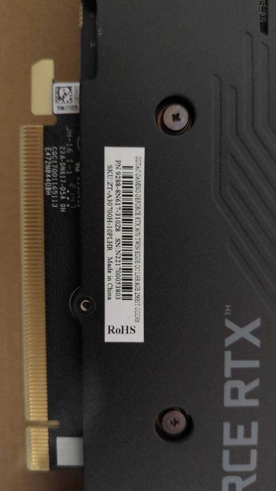 RTX 3070 8GB Zotac (Dual Fan)