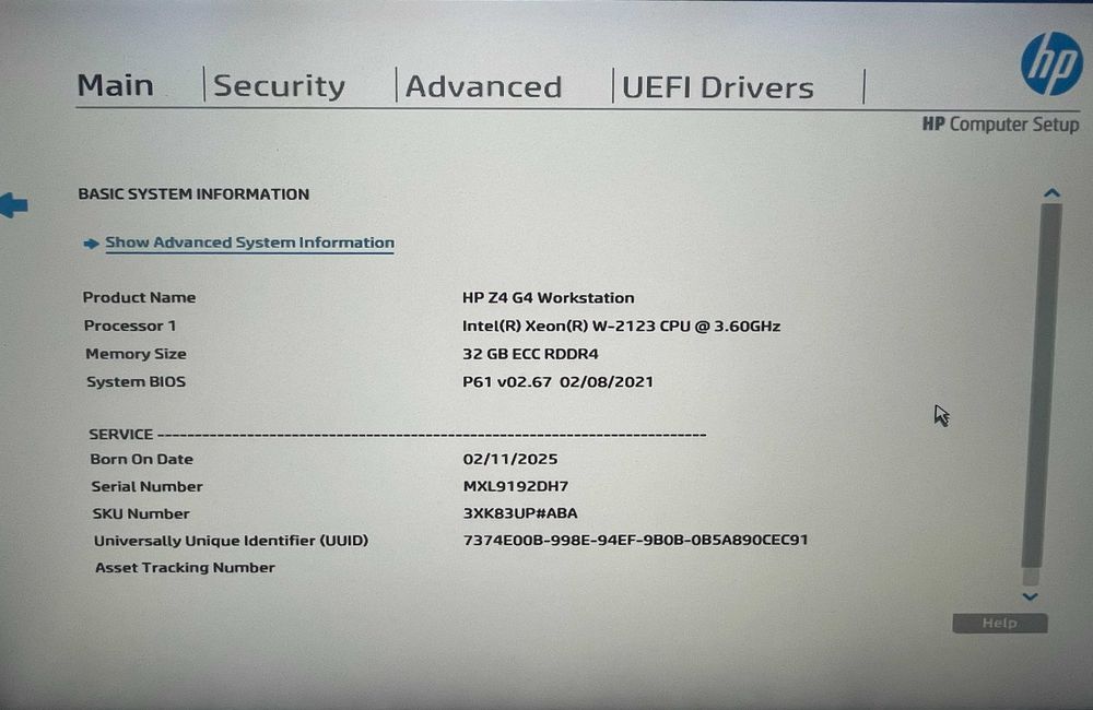 Робоча станція HP Z4 G4 Workstation Tower