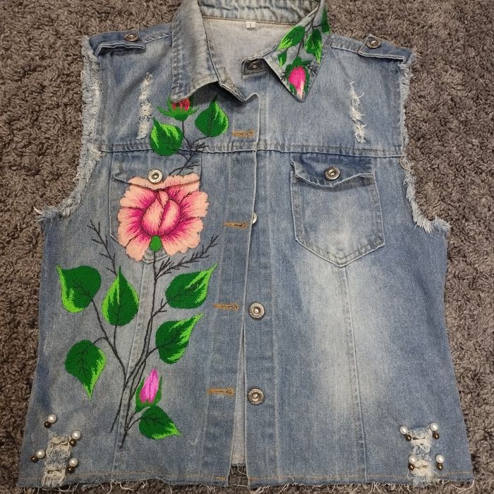 Джинсова жилетка