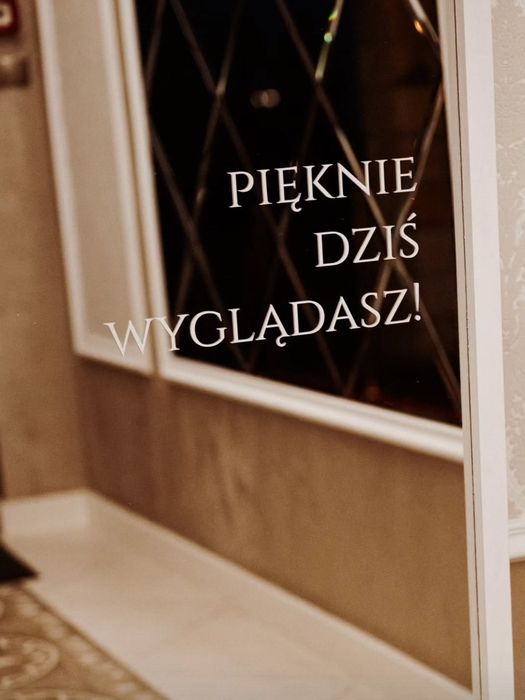 Naklejki na lustro, ślub, wesele, różne kolory i wzory