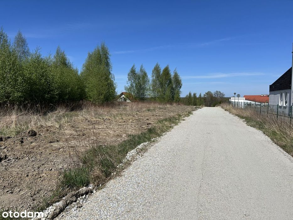 Działka budowlana z mediami, bez podatku PCC, BEZPOŚREDNIO