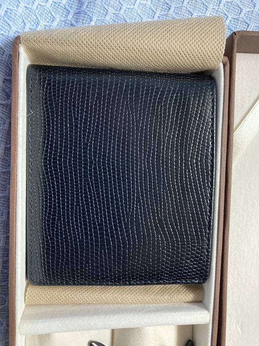 Carteira em pele + botoes de punho JOS VON ARX