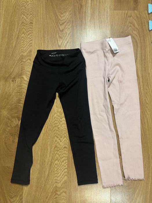 zestaw DryMowe spodnie sportowe legginsy H&M 122