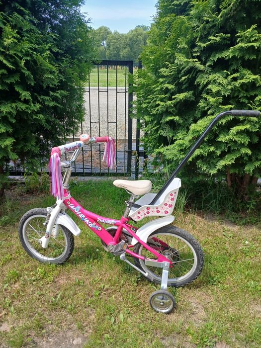 Rower  Unibike Daisy 16, dziewczynka, różowy