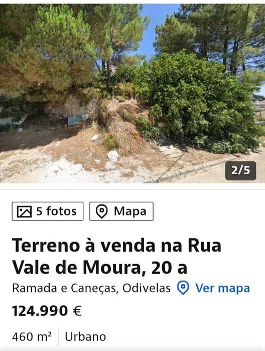 Terreno odivelas particular