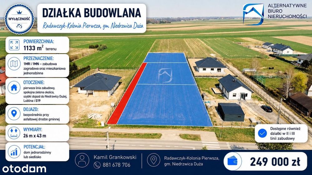 Działka pod Lublinem - Radawczyk Kolonia Pierwsza
