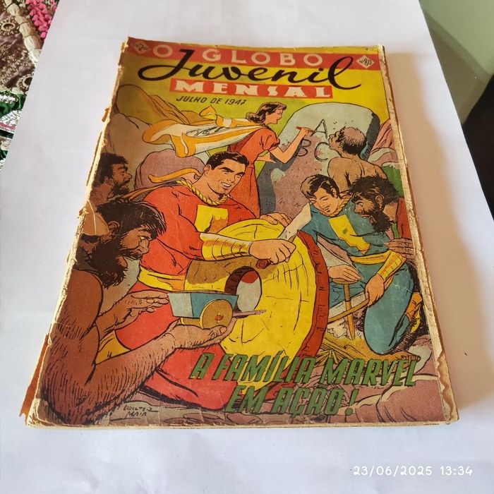 Revistas  Globo Juvenil Mensal e da Gibi Mensal do Shazam dos anos 40