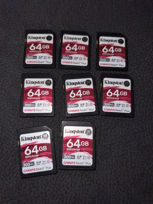 Kingstone Canvas React Plus 64 GB v90 300MB