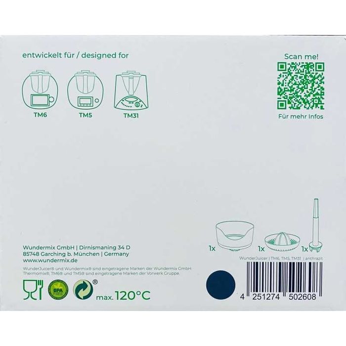 Wyciskarka cytrusów do Thermomix TM6 TM5 Made in Germany