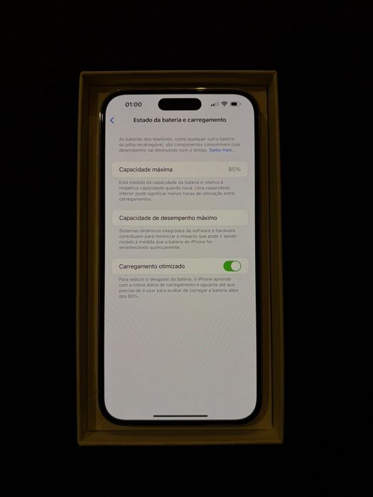 iPhone 14 Pro Max 256GB Silver – Com Fatura e Garantia iServices até 2028.
