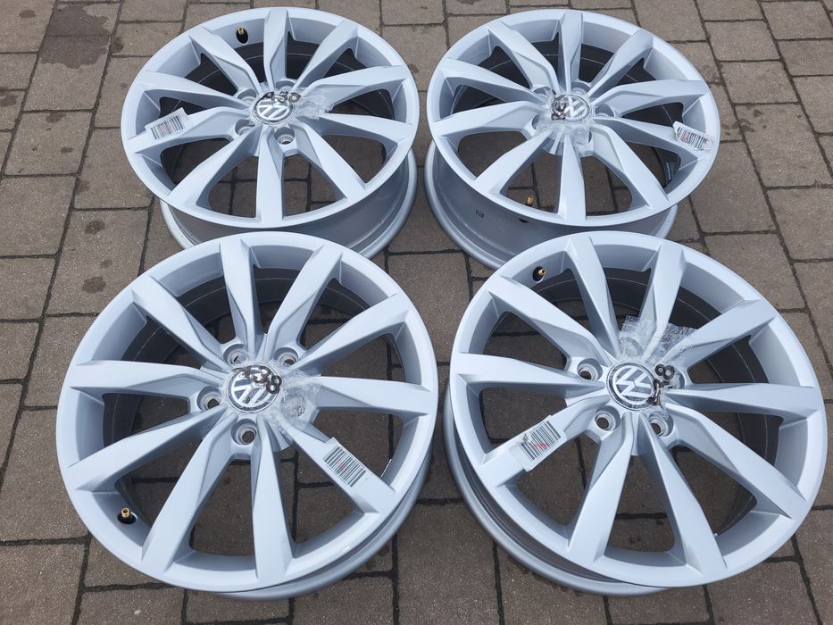 Alufelgi oryginal VW 5G0 5x112 6Jx17 et48 cb57,1mm jak nowe, 2020rok