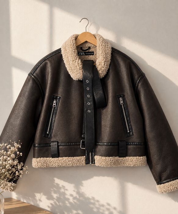 Шкіряна куртка ZARA