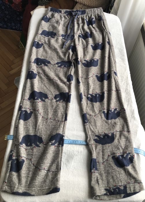 Miękkie Spodnie Piżamowe Lucky Brand – Polarowe, Rozmiar S